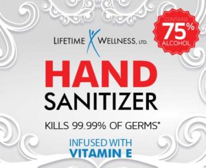 Hand Sanitizer, Lifetime Wellness Hand Sanitizer, Moisturizing Hand Sanitizer